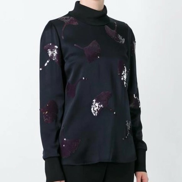 3.1 Phillip Lim Sweaters - 3.1 Phillip Lim Floral Print Turtleneck Sweatshirt
Size: 4